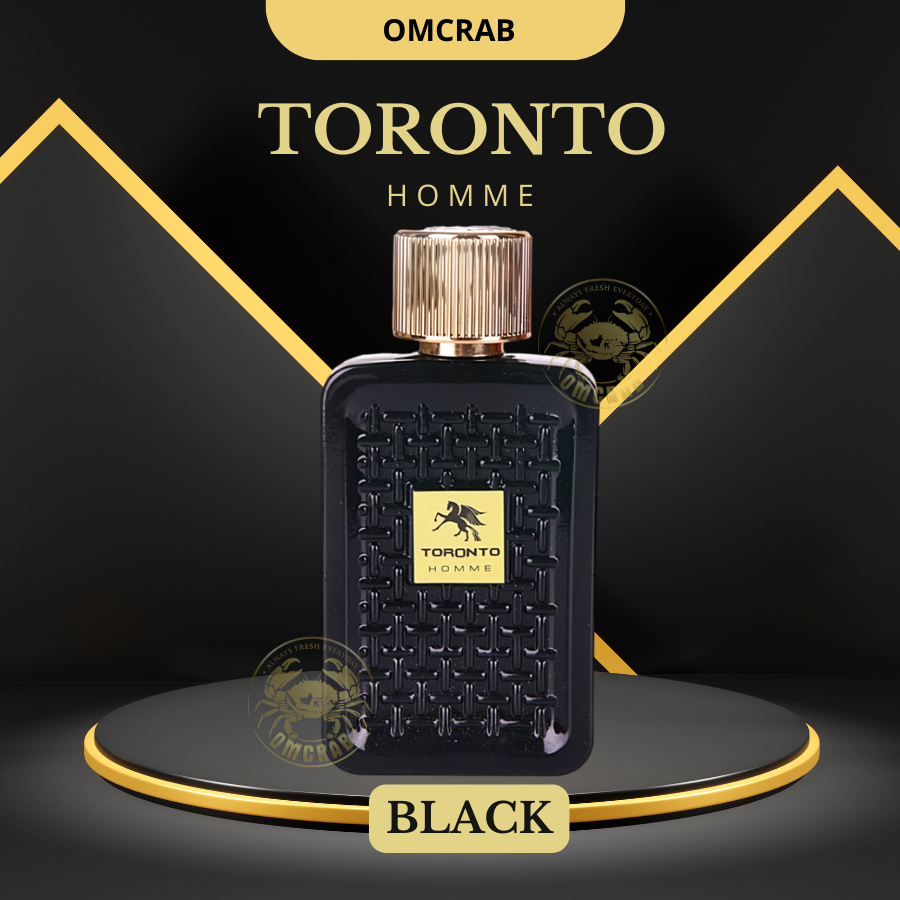 Toronto Homme Eau De Toilette 50ml Black Parfum Pria Tahan Lama