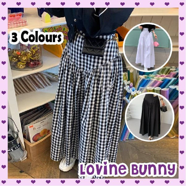 ROK MIDI KOREAN SKIRT HALUS MODEL KOREA /  SKIRT KOREAN STYLE