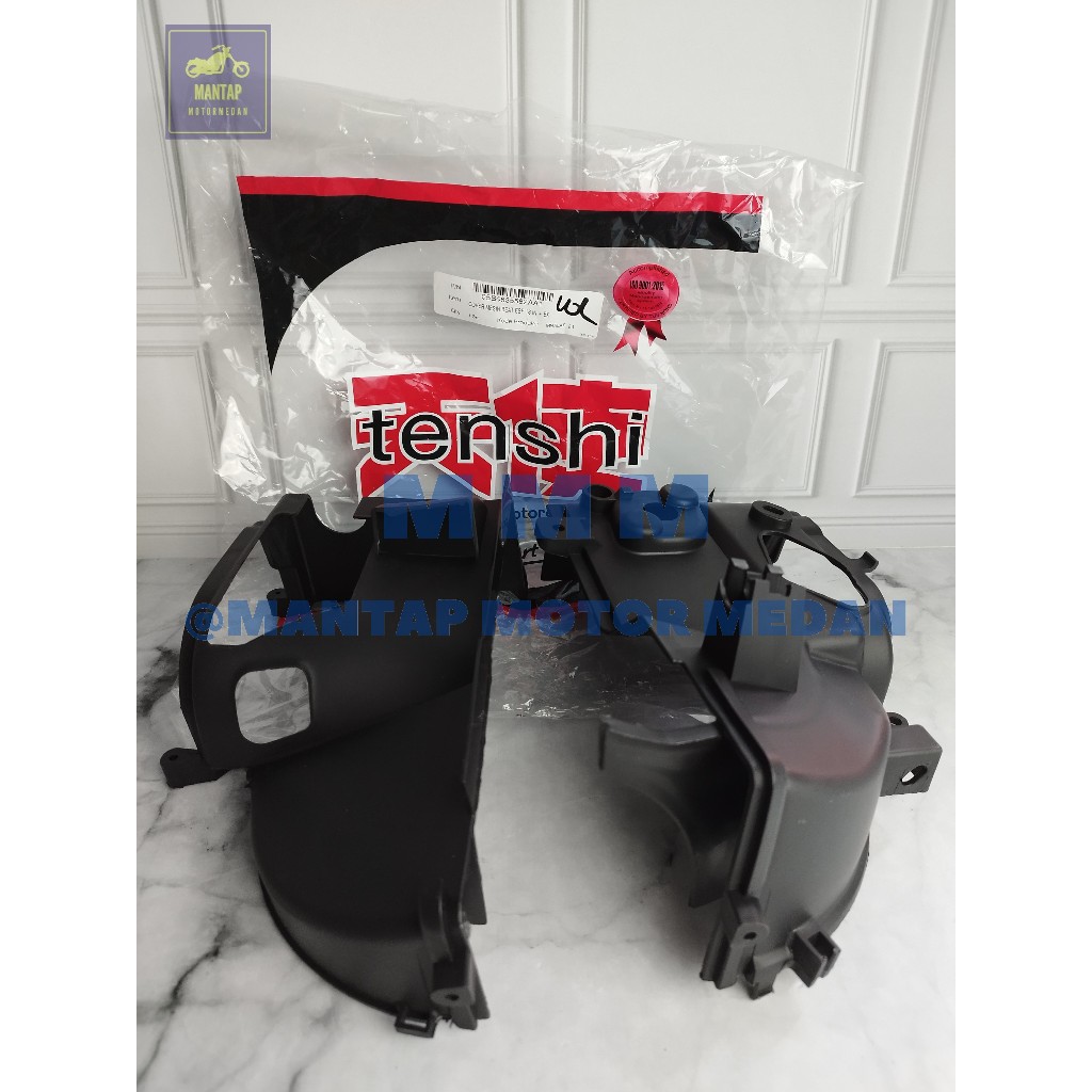 Shroud Cover Blok Tutup Mesin Set Atas Bawah Honda K44 K81 Beat FI eSP 2016 Stater Halus Pop Street 