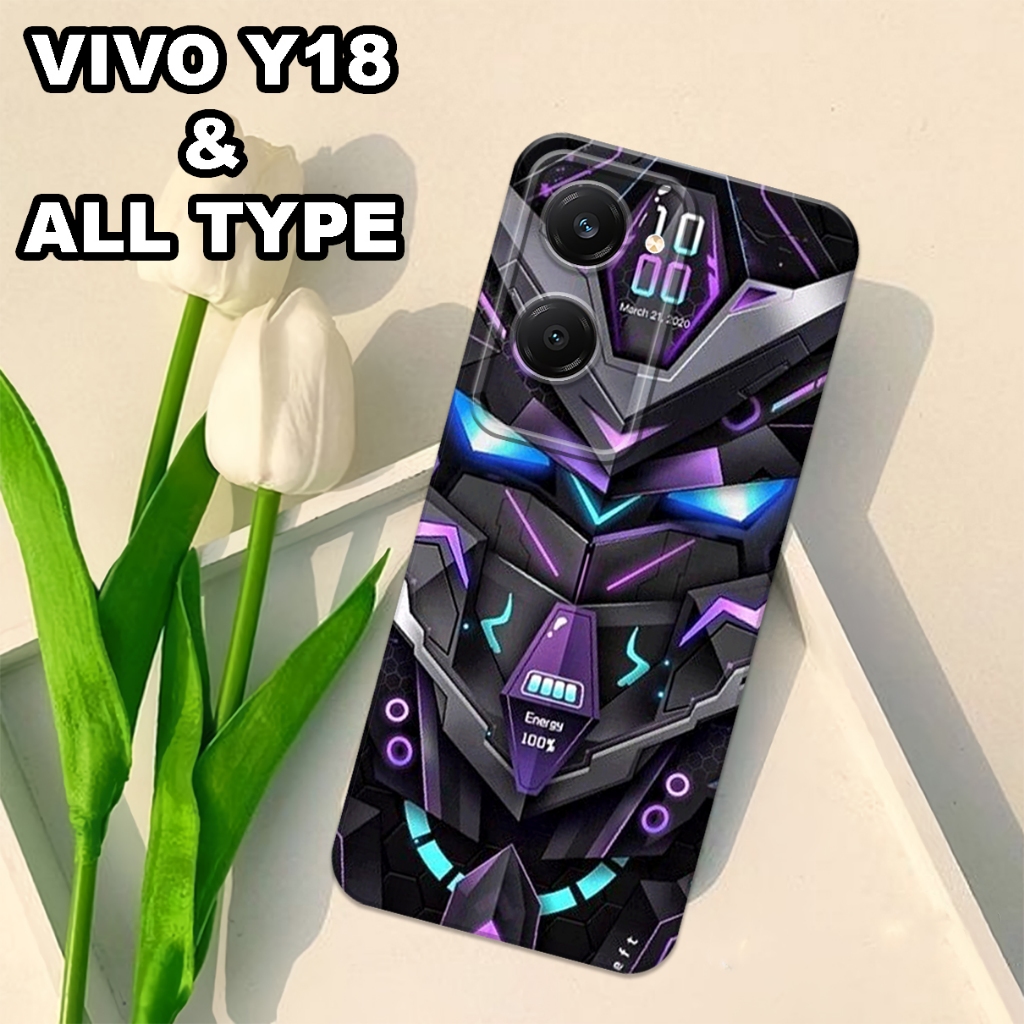 G50 - Case VIVO Y18 2024 Terbaru - motif COWOK - Bahan karet lentur -silikon VIVO Y18 - casing VIVO 