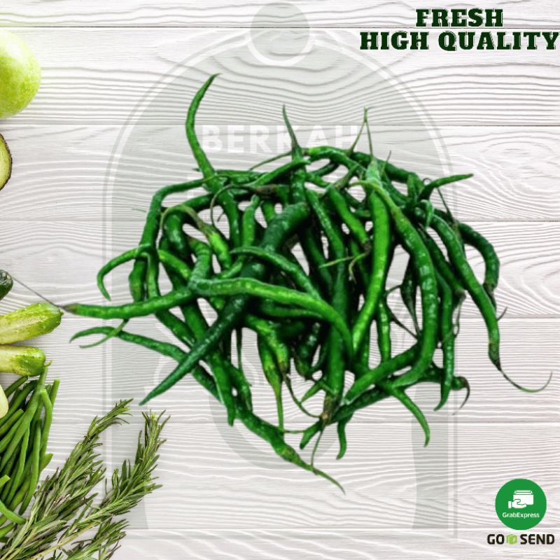 

Cabe keriting hijau super pilihan (1000gr)