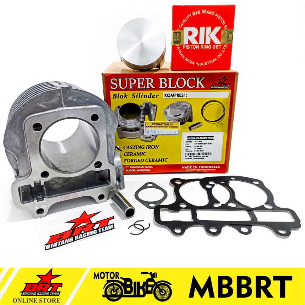 BLOK CAST IRON BRT BEAT POP ESP STREET SCOOPY ESP 54.50 BOREUP 130 CC