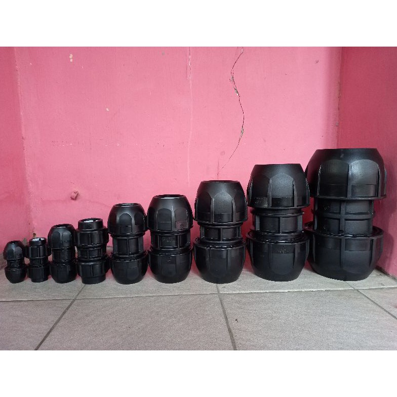 KODE I7I FITTING PIPA HDPE COUPLER 1 12  SAMBUNGAN PIPA HDPE 1 12 ATAU AKSESORIS PIPA HDPE 1 12