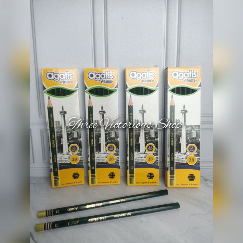 

Original Agatis Prime pensil tulis 2B hijau (1 pack isi 12)