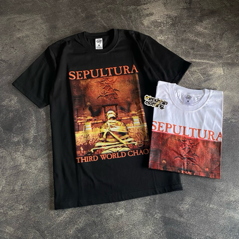 KAOS BAND SEPULTURA THIRD WORLD CHAOS | KAOS MUSIK | TSHIRT BAND