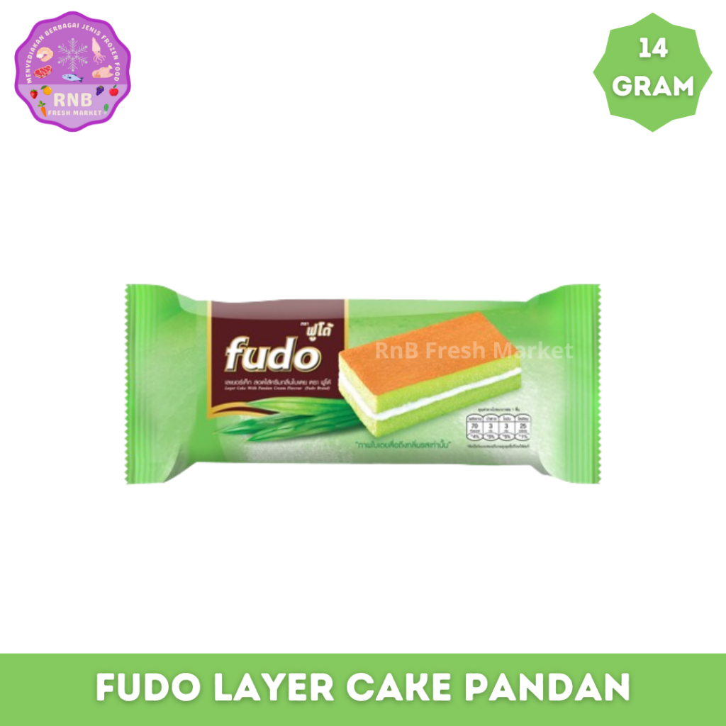 

Fudo Layer Cake With Pandan Cream Netto 14 Gram