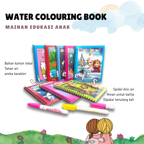 

Magic Water Book Magic Water Pen Mainan Edukasi Anak Buku Gambar Mewarnai