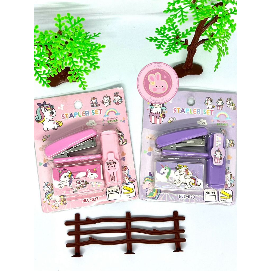

SET STAPLES + STAPLER + STABILO UNICORN RABBIT DINO
