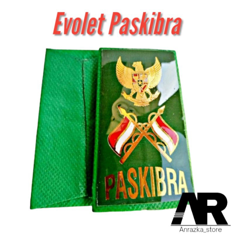 ( 1 PASANG )Evolet Paskibra - lencana paskibra - evolet hijau - evolet hitam paskibra - evolet terat