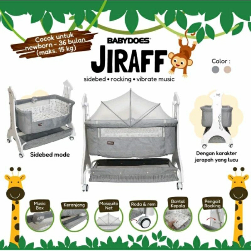 Kasur Bayi Ayun Baby Does Box Bayi 1635 Side Bed Jiraf