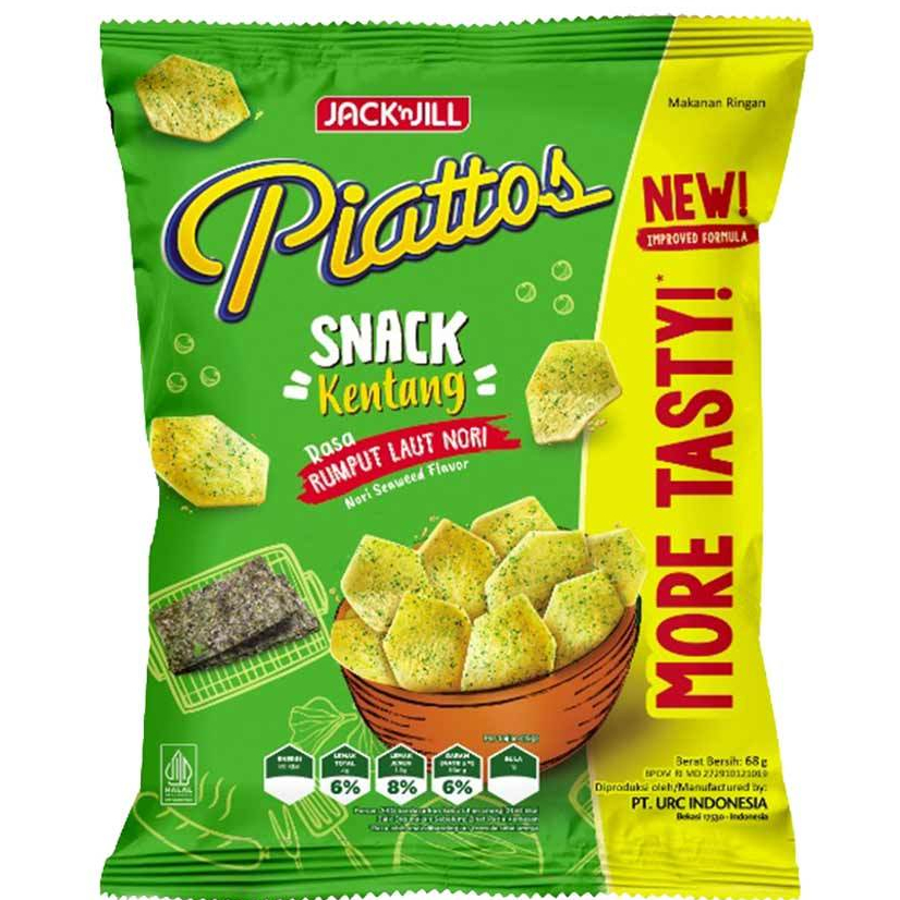 

piattos rumput laut nori 68g - piattos keripik kentang rumput laut - piattos rumput laut
