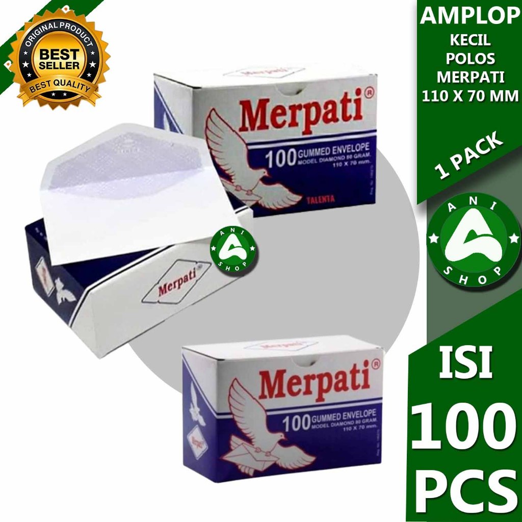 

AMPLOP KECIL POLOS MODEL DIAMON 80 GRAM 110 X 70 MM 1 PACK ANI SHOPP