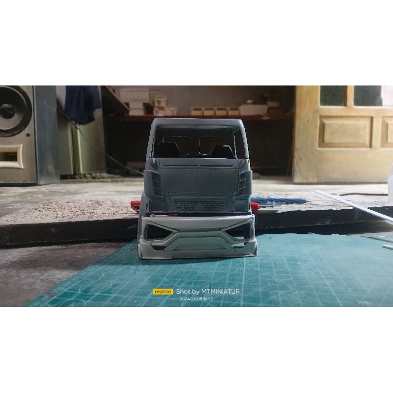 Bemper miniatur truk plastik model jetbus 3