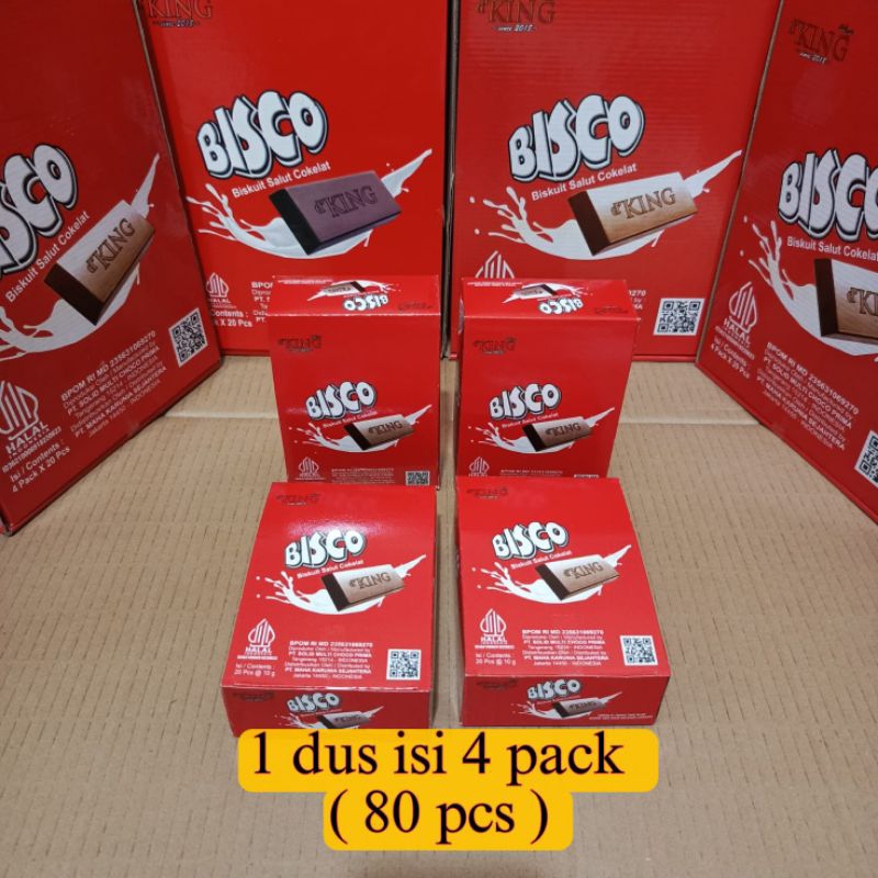 

Coklat Bisco/Cokelat d'KING/Chocolate Bisco hitam manis 1 dus