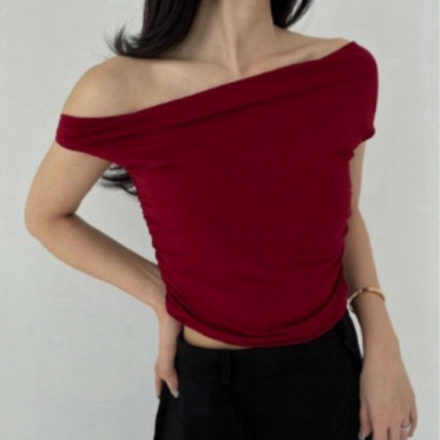 BYEOL ISSA TOP MAROON