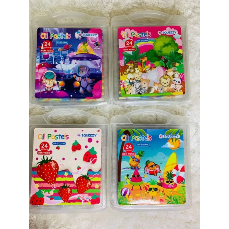 

24 warna - oil pastel SQUEZZY/ oil pastel murah/crayon 24 warna