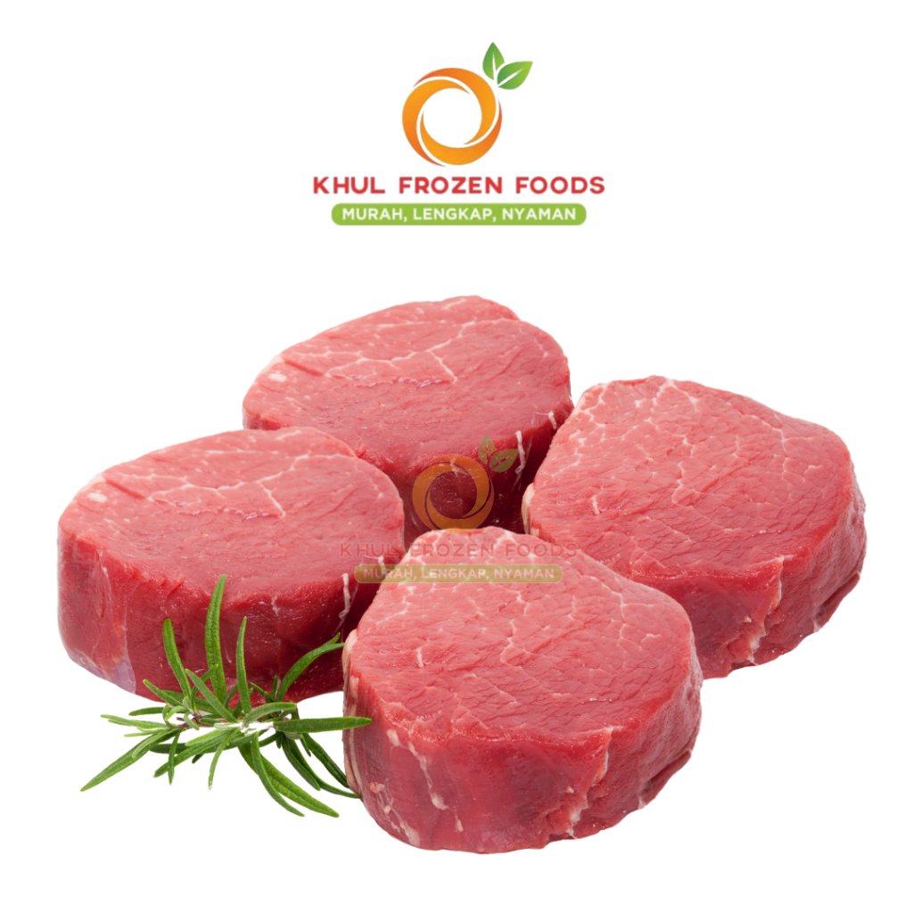 

Tenderloin Cut 500gr / Daging Sapi Khas Dalam 500 gr / AUS Tenderloin Steak / DAGING SAPI / BEEF STEAK / TENDERLOIN PREMIUM STEAK / HAS DALAM / Daging Tenderloin Daging Has Dalam Import / Khul Frozen Foods