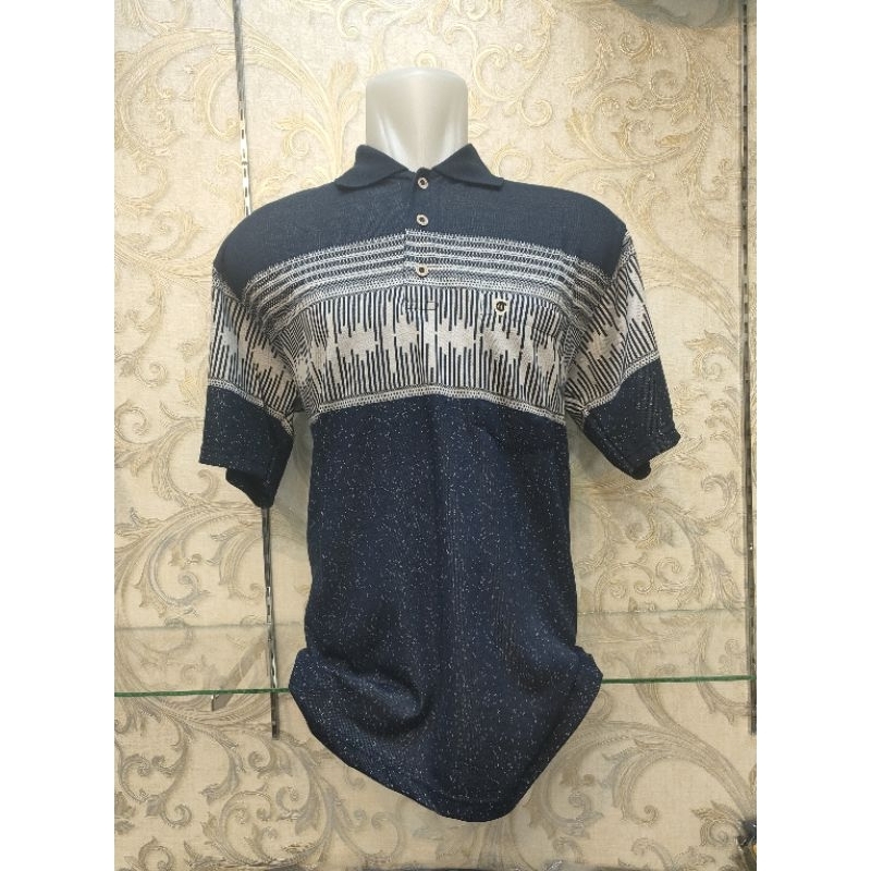 KAOS KERAH MOTIF/KAOS KERAH PRIA/KAOS PRIA DEWASA