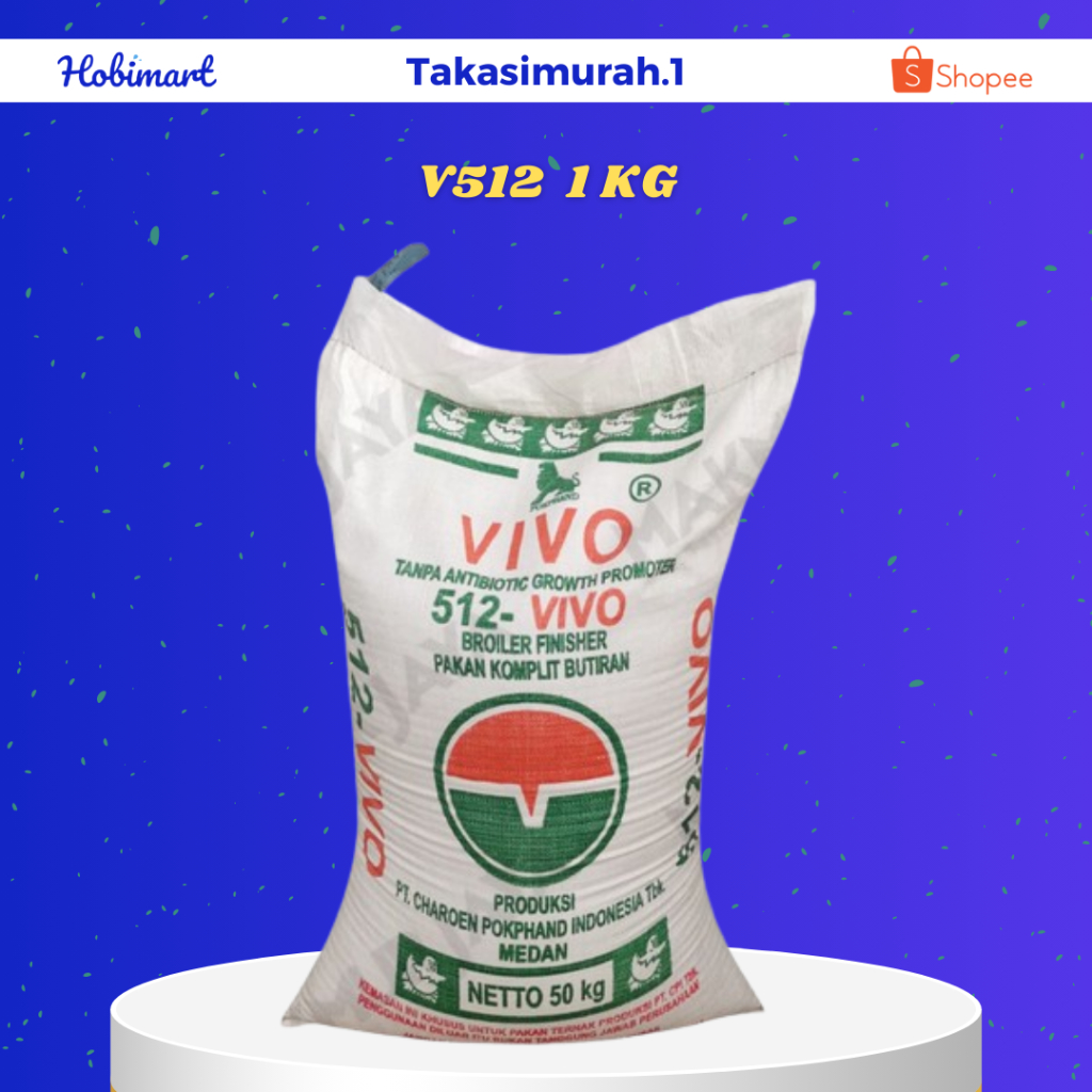 V512 1 KG - VIVO 512 PAKAN AYAM PEDANGING PUR