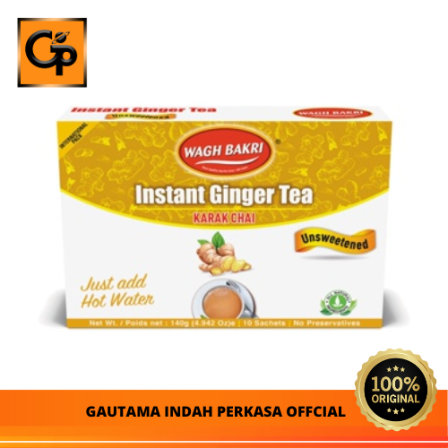 

Minuman Serbuk Teh Tarik Jahe instan unsweetened Wagh Bakrie 140g