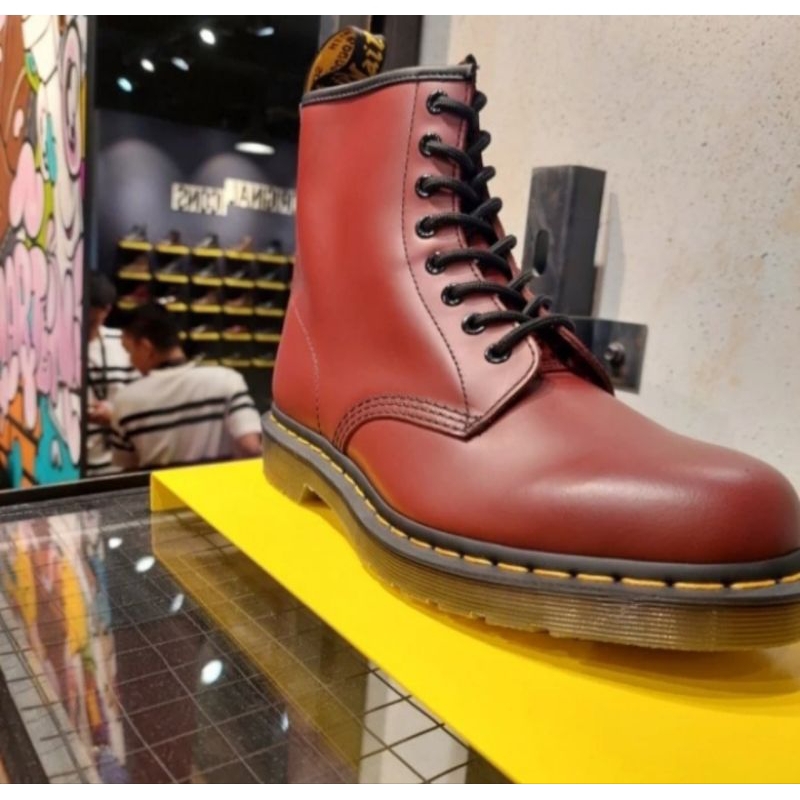 DOCMART DR MARTENS 1460 CHERRY RED UK 3 - 10 NEW ORIGINAL