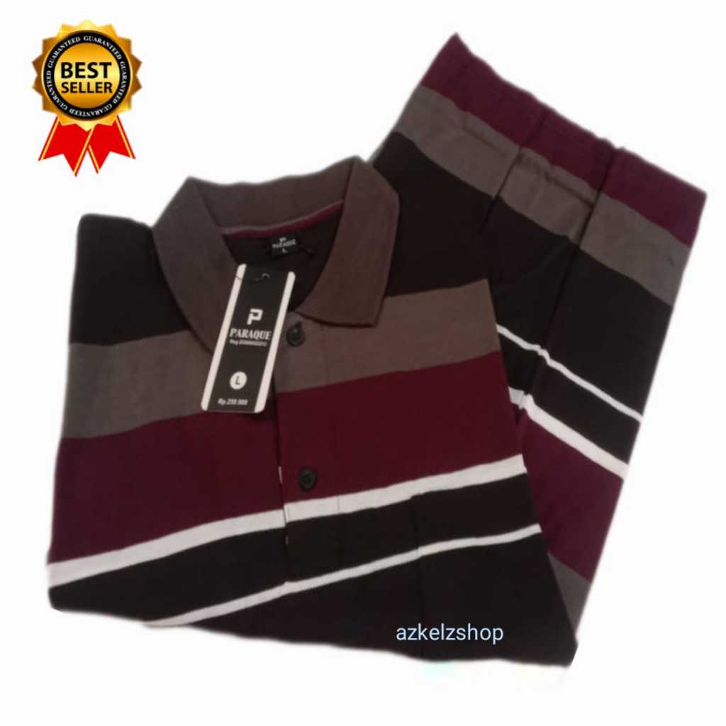 BAJU KERAH SALUR PRIA ADA SAKU BERLENGAN PENDEK II BAHAN KAOS BERKUALITAS BAGUS
