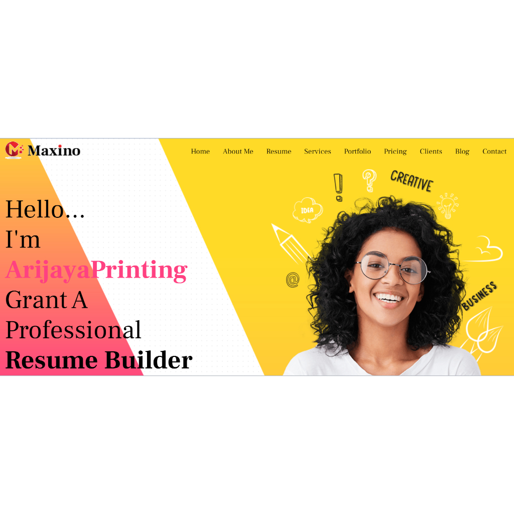 Jasa Pembuatan Website Portofolio | Resume | CV