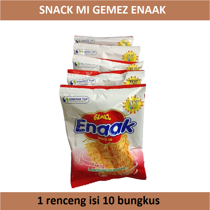 

mi gemez enaak | snack mie enak | renceng isi 10 bks