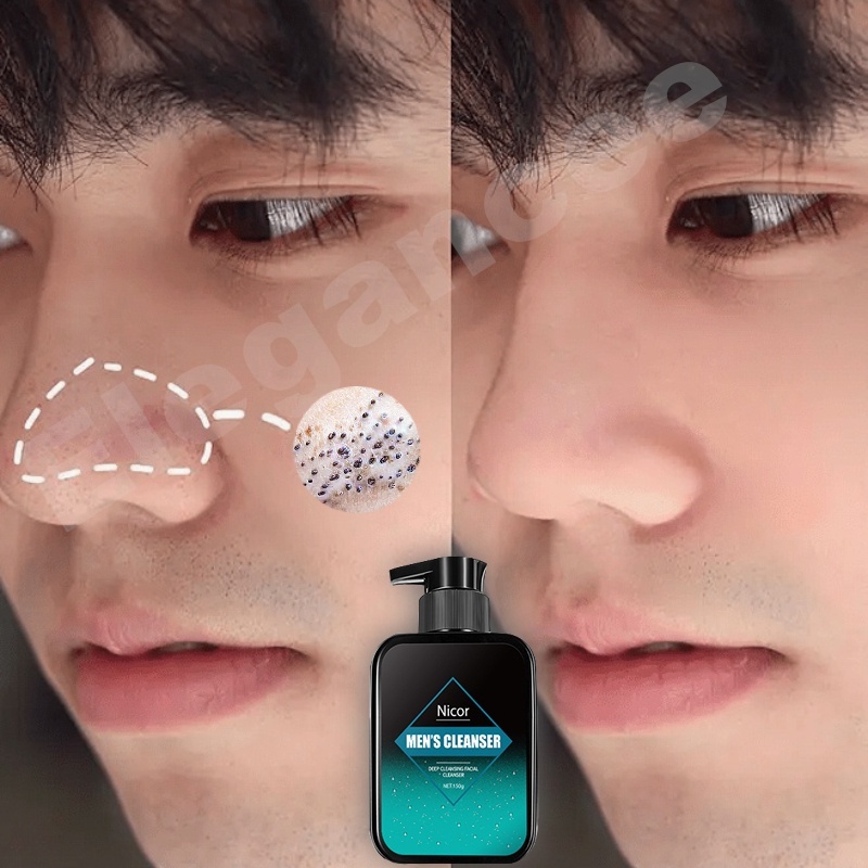 Perawatan wajah pria Pembersih Wajah penghilang jerawat pria Untuk Facial Cleanser150g sabun cuci mu