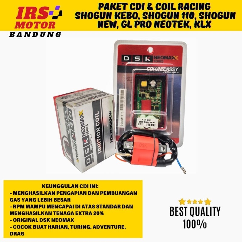 CDI DSK NO LIMIT KOIL COIL RACING SHOGUN KEBO SOGUN 110 NEW MEGAPRO LAMA GL PRO NEOTECH TENAGA NAIK 