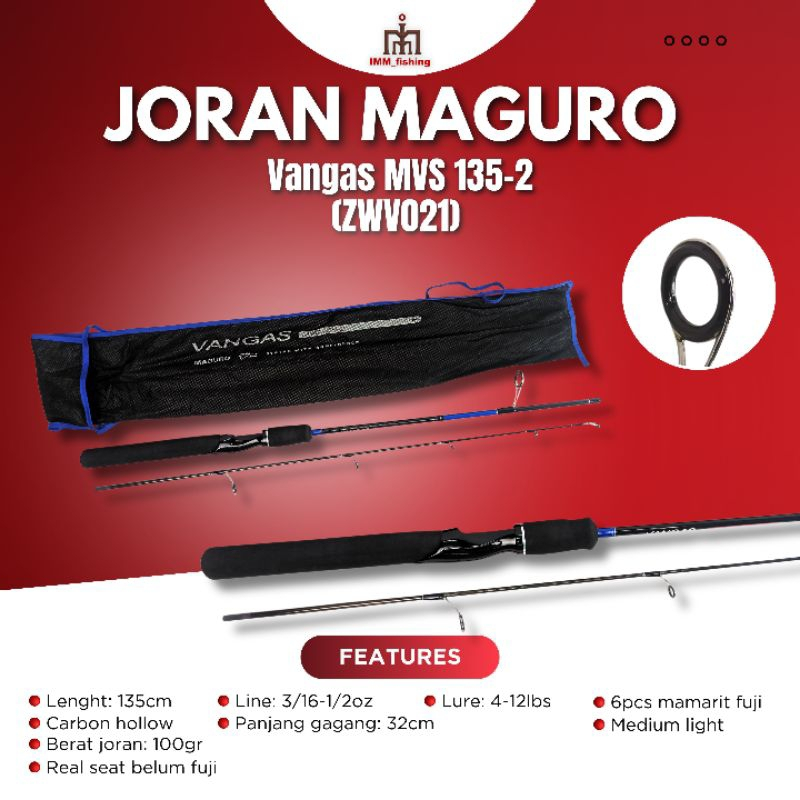 JORAN MAGURO VANGAS MVS | Tongkat Pancing | Joran Pancing
