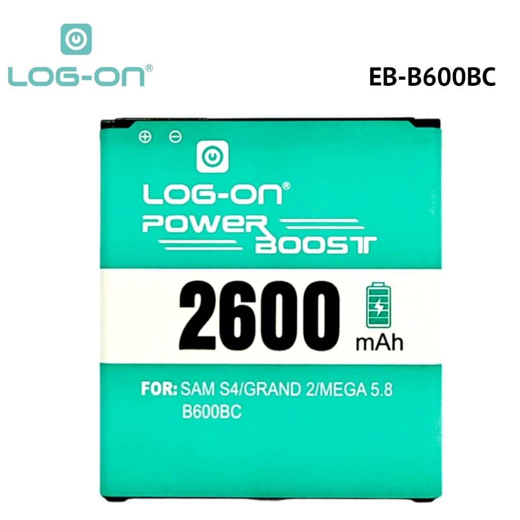 LOG ON BATERAI SAMSUNG S4 / GRAND 2 / MEGA 5.8 LOG-ON BATRE DOUBLE POWER DOUBLE IC BATTERY