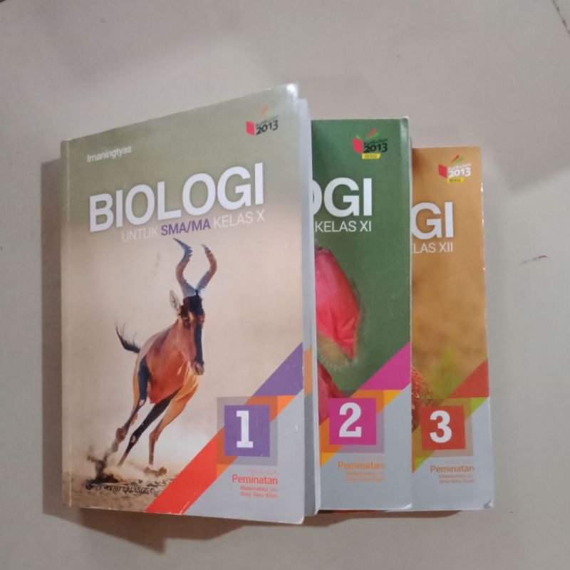 

Biologi untuk SMA/MA kls X, XI, XII
