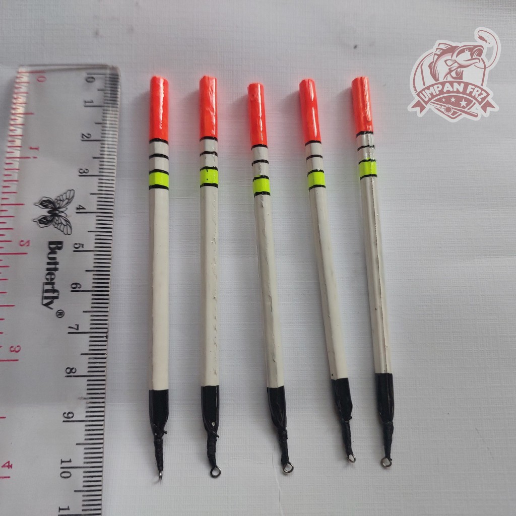 ( Isi 5 Pcs ) Pelampung Kumbul Merak Asli Panjang 10 CM Cocok Untuk Galatama