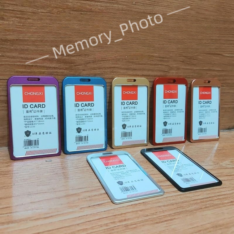 QUAFF Aluminium Alloy ID Card Holder LCX3 Atm Ukuran 86x54mm Tempat Id Card Alumunium Holder Id Card