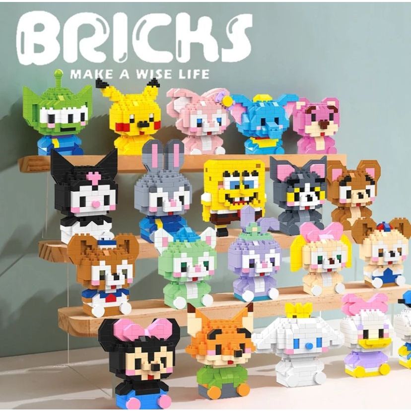 Lego Kecil/Mainan Lego/Bricks Lego/Nano Susun Karakter/Balok Susun