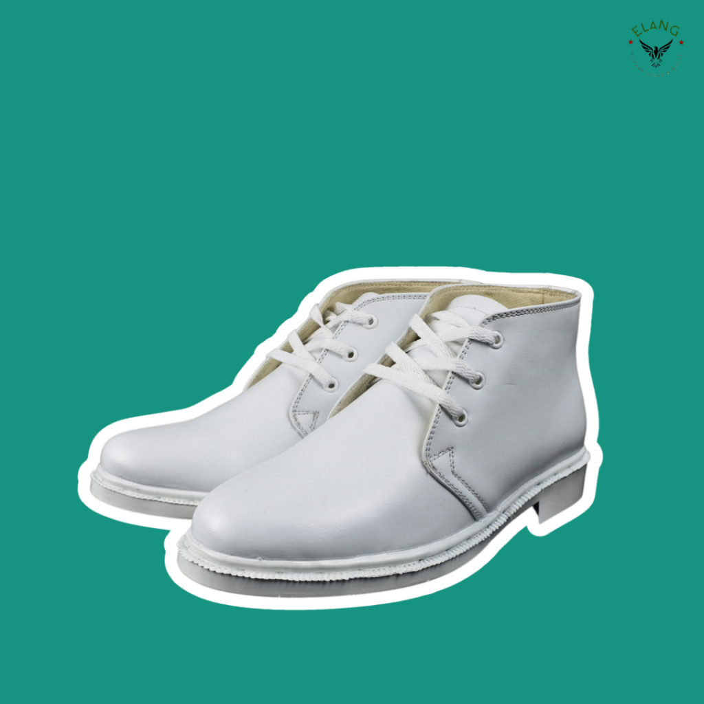 SEPATU PDH TALI PRIA PUTIH DINAS KADES LURAH SEPATU PASKIBRA KULIT SINTETIS