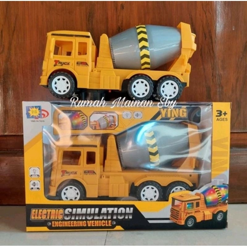 MAINAN ANAK TRUK MOLEN ADA MUSIK ADA LAMPU BISA BERPUTAR 360 DERAJAT
