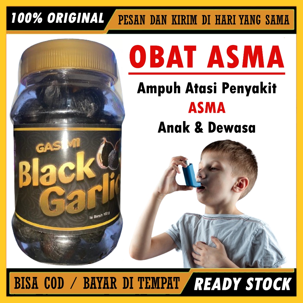 Obat Asma Kronis Anak & Dewasa Sesak Nafas Akut, Asma Stadium Paling Ampuh Black Garlic Herbal Bpom