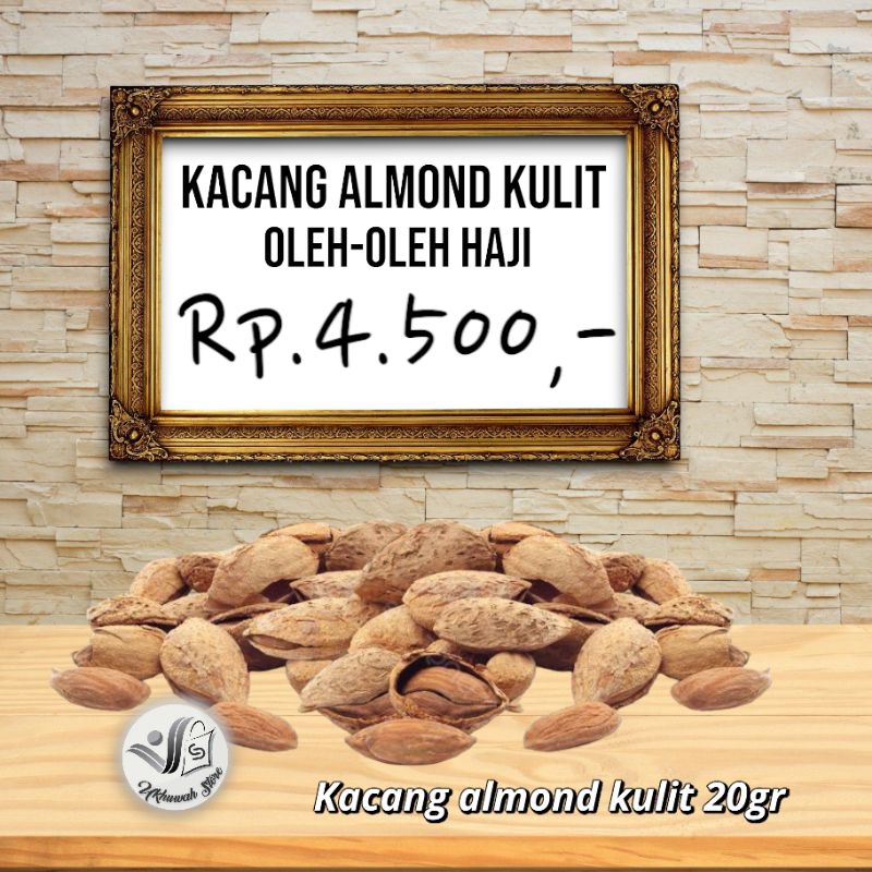 

Kacang Almond Kulit 20 gr Almond Isi Paket Oleh-oleh Haji Umrah