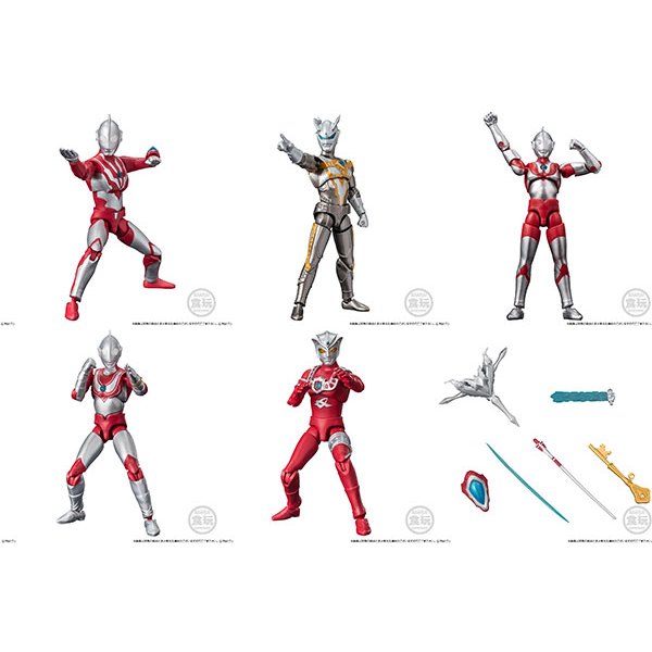 Choudou Alpha Ultraman 9 Ribut Shining Ultimate Zero Hayata Jack Astra Bandai Chodo Shokugan Candy T