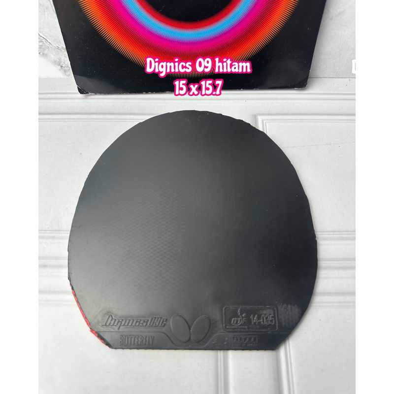 SECOND BUTTERFLY DIGMICS 09C HITAM KARET BET BAT BUTTERFLY TENIS MEJA PINGPONG ORIGINAL MARKET JAPAN