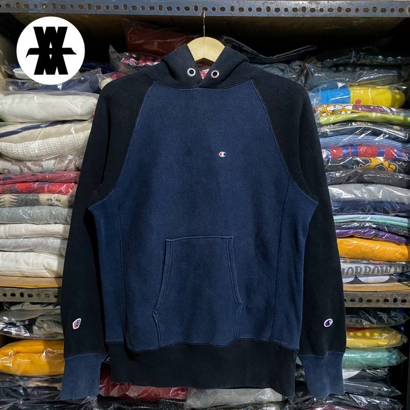 BEAMS x Champion Reverse Weave Two Tone Hoodie