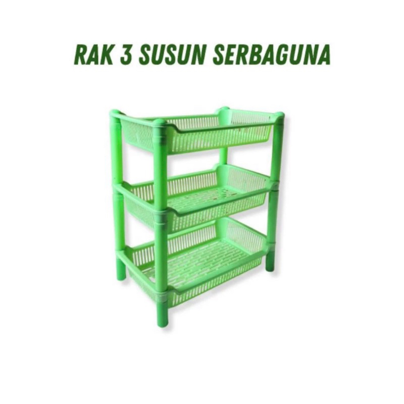 Rak Serbaguna 3 Susun / Rak Susun Bumbu Plastik Serbaguna