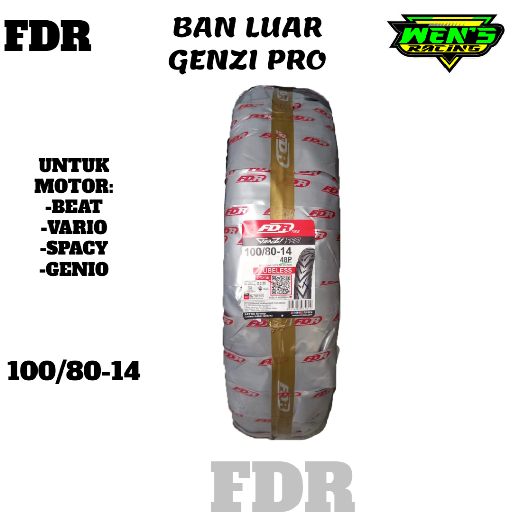 BAN LUAR TUBELESS FDR GENZI PRO BAN FDR GENZI PRO TUBELESS