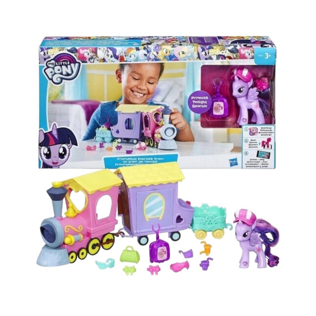 Figure Kuda Pony Friendship Express Train - Mainan Kereta Kuda Pony
