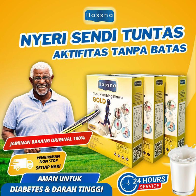 

HASSNA SUSU KAMBING ETAWA GOLD KHUSUS TULANG & SENDI 200 gr