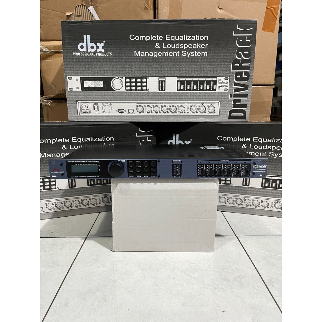 Speaker Management DBX 260 Driverack DBX260 DLMS 260 3in 6out 3 Way Grade A Delay  fungsi