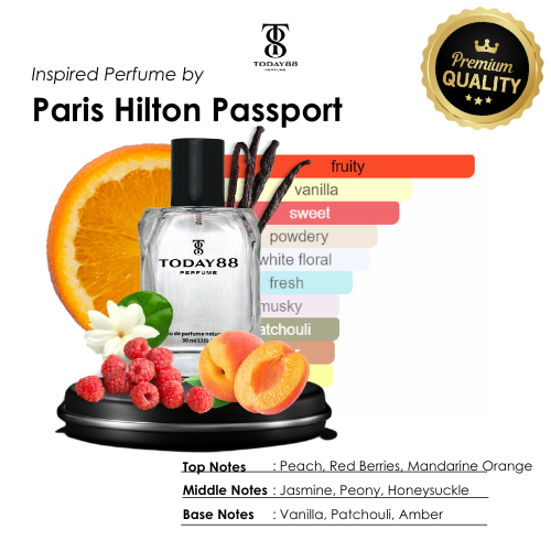 Paris Hilton Pasport Premium - Parfum Wanita Today88 Inspired Perfume