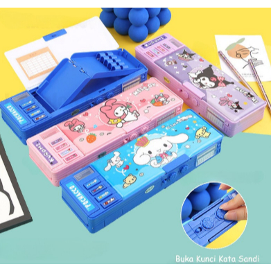 

Kotak Pensil Multifungsi Lengkap Peruncing Gunting Isolasi Penghapus Penggaris Tempat Pensil Lapis Ganda